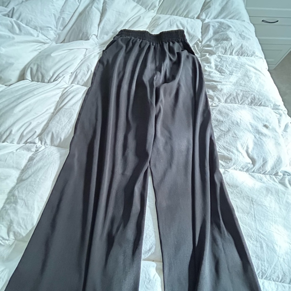 Black Wide Leg Drape Pants